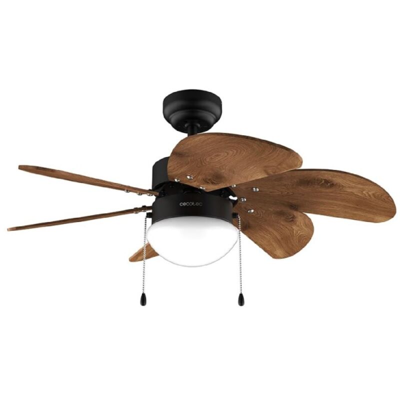 Cecotec - Ventilateur de plafond avec lampe EnergySilence Aero 365 Black&Wood