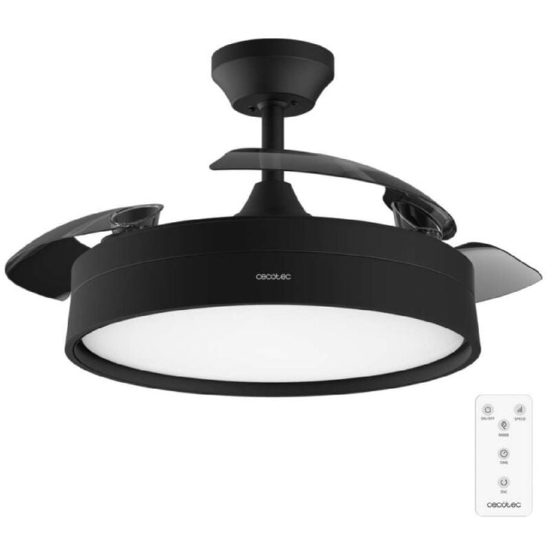 Cecotec - Ventilateur de plafond avec lampe Energysilence Aero 4200 invisible black