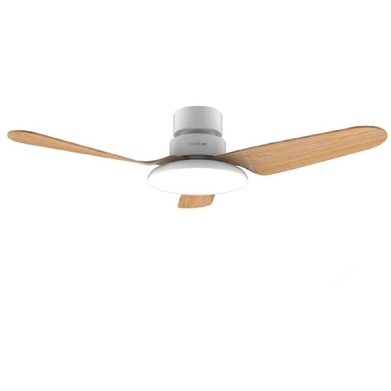 Cecotec - Ventilateur de plafond avec lampe EnergySilence Aero 5200 Light LightWood