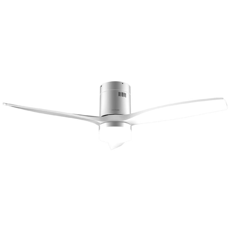 Cecotec - Ventilateur de plafond avec lampe EnergySilence Aero 5600 Aqua IronWhite Connected