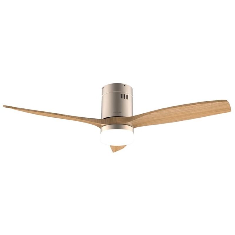 Cecotec - Ventilateur de plafond avec lampe EnergySilence Aero 5600 Aqua GoldLightWood Connected