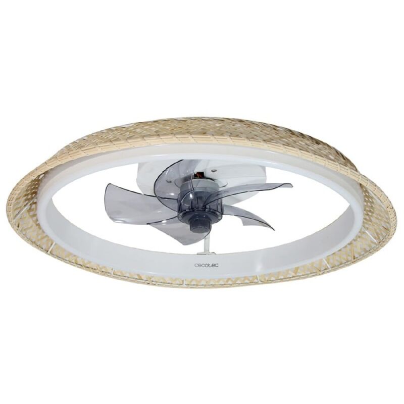 Ventilateur de plafond avec lampe EnergySilence LampAero 620 Natural Design - Cecotec