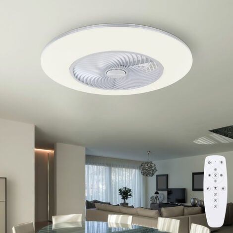 Ventilateur de plafond avec télécommande lumiere plafonnier HB035