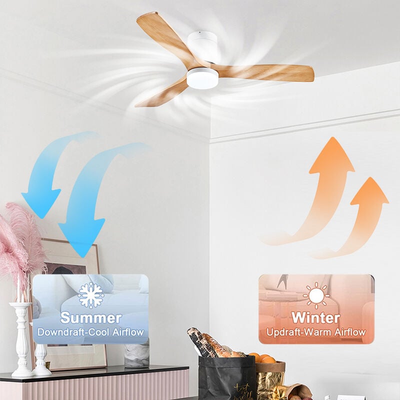 Sifree - Lumière de ventilateur de plafond avec télécommande, Ventilateur de plafond avec lumière create, Ventilateur de plafond avec lumière