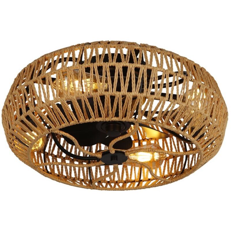 Cristalrecord - Ventilateur de plafond avec lumière Greip 4xE27