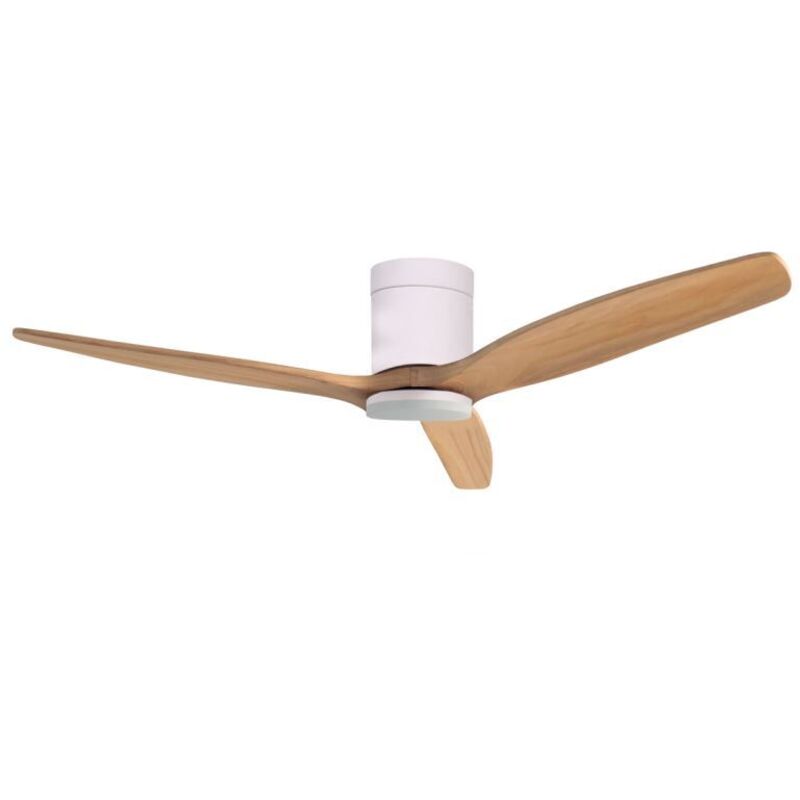 GSC - Ventilateur de plafond Kasama avec lumière cct orientable et commande Ø132 dc Blanc