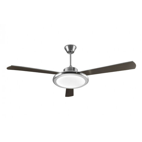 Ventilateur de plafond Bahia Nickel avec éclairage