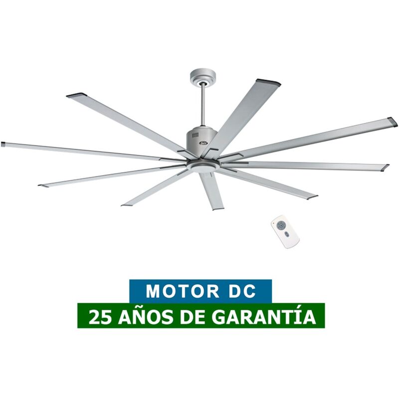 Casafan - Ventilateur de plafond dc Big Smooth Eco Titane 224 cm