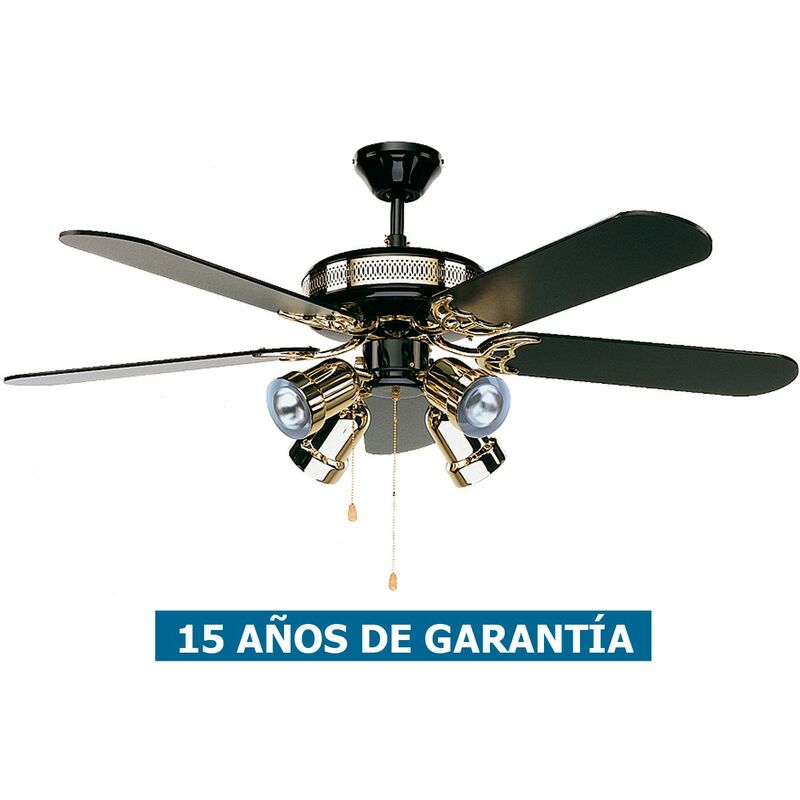 Ventilateur de plafond avec lumière CasaFan 513207 BLACK MAGIC 132 Black