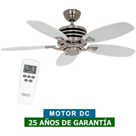 Ventilateur de plafond CasaFan 9510350 ECO GAMMA 103cm blanc ou gris clair/ chrome satiné