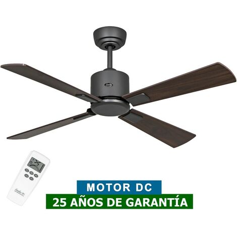 Ventilateur de plafond CasaFan 952111 ECO NEO III 103cm gris basalte / cerisier ou noyer