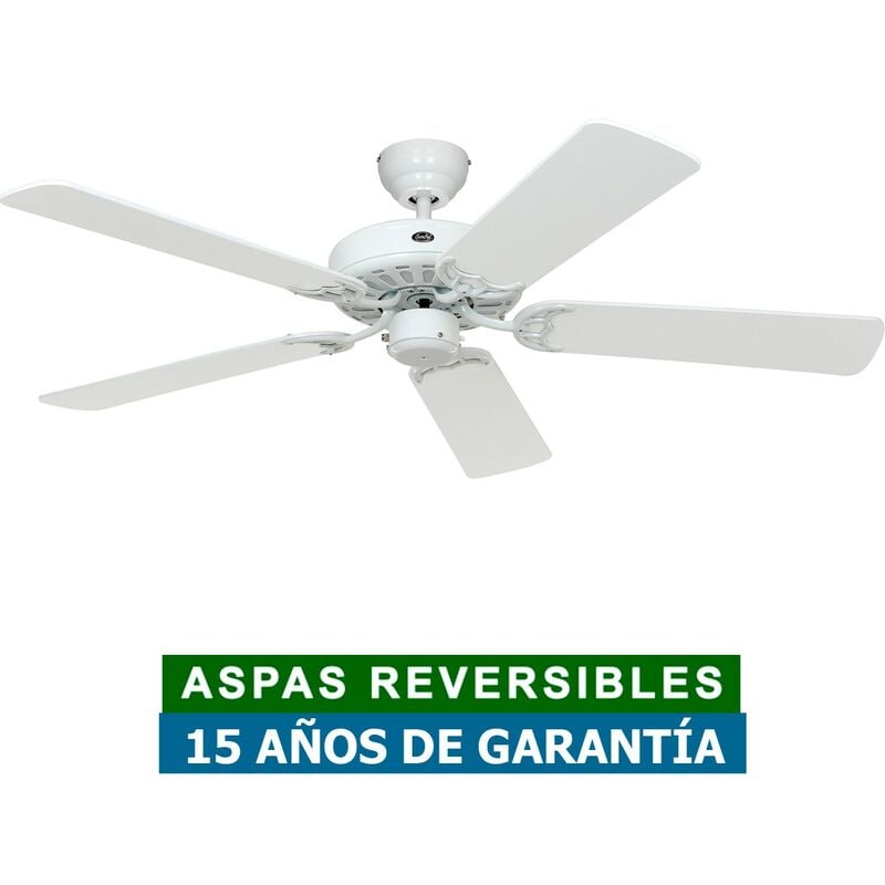 Casafan - Ventilateur de plafond 513203 classic royal 132cm blanc ou osier