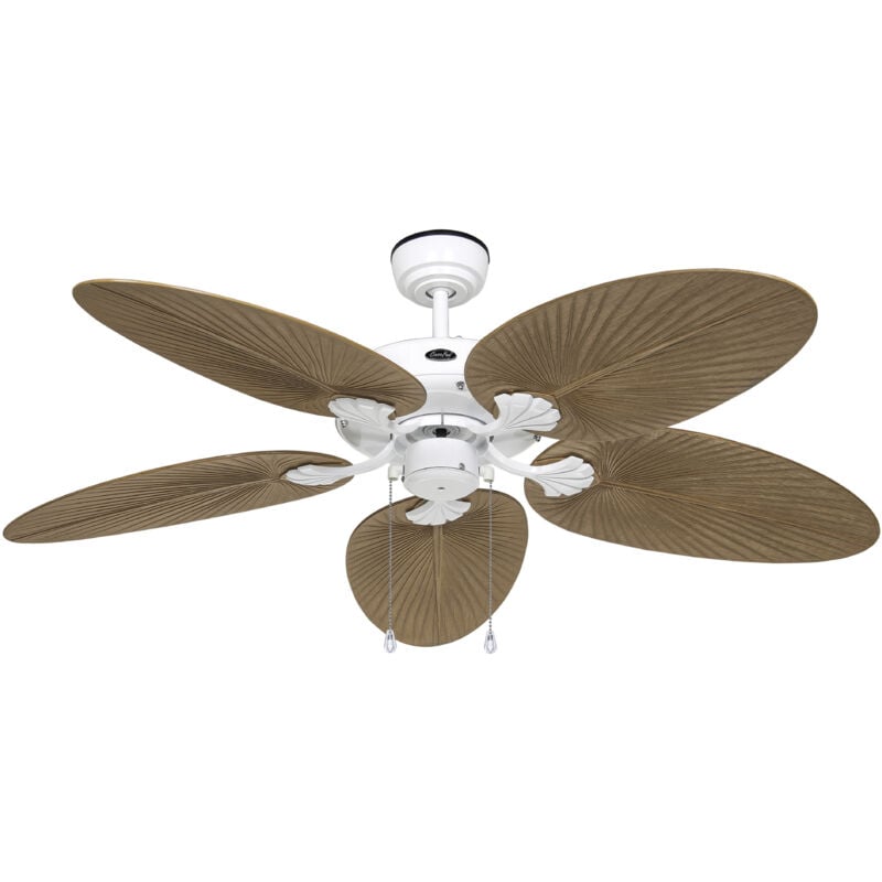 Casafan - Ventilateur de plafond Classic Outdoor Blanc / Palmier