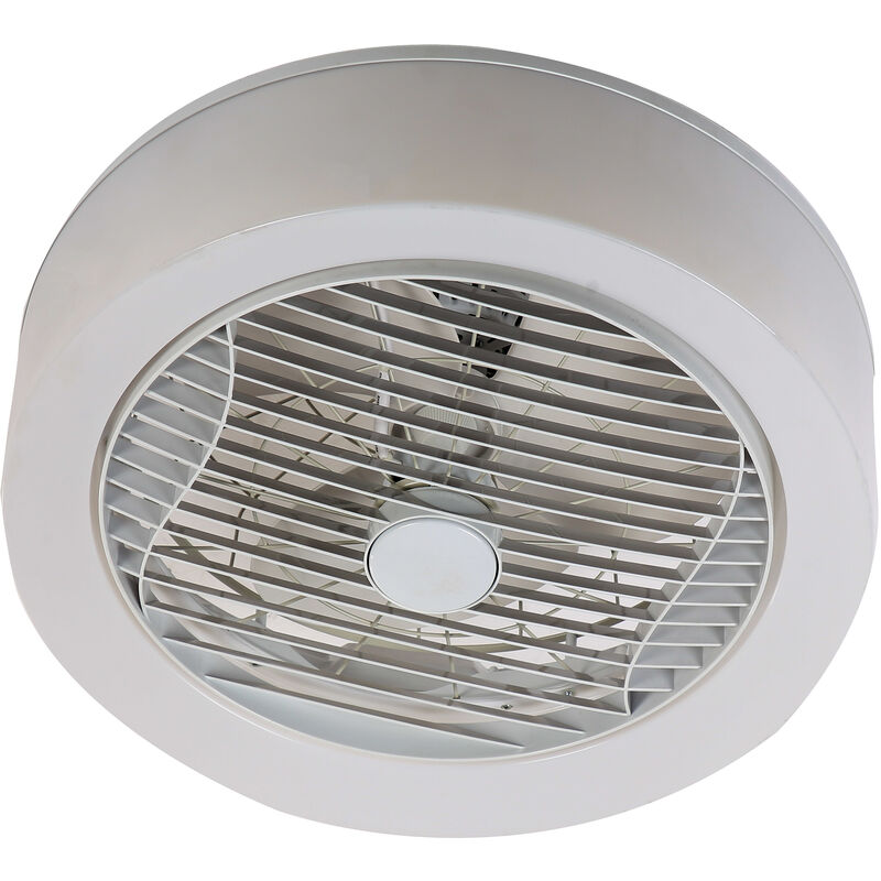 Farelek - air-light crown - Ventilateur de plafond blanc Ø40cm 95W avec couronne d'éclairage led