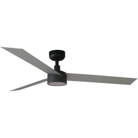 Ventilateur De Plafond Faro Lantau-G LED - Nickel Mat - 168 Cm - 3 Vitesses - Télécommande - Pour Pièce à Partir De 17,6 M²