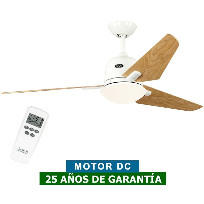 Certeo - Ventilateur de plafond CasaFan 513299 eco aviatos 132cm Blanc / Hêtre