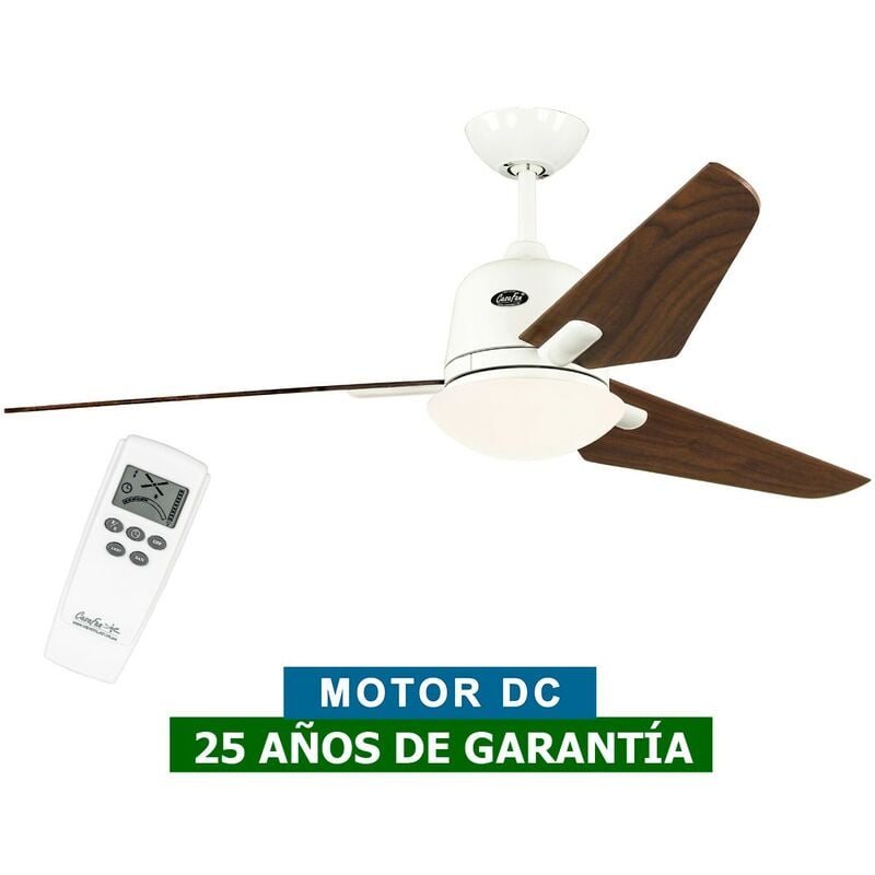 Certeo - Ventilateur de plafond CasaFan 513249 eco aviatos 132cm blanc / noyer