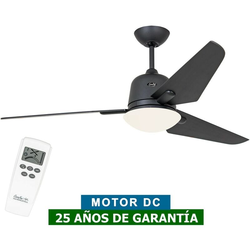 Certeo - Ventilateur de plafond avec lumière CasaFan 313298 eco aviatos 132 Gris basalte bg-bg