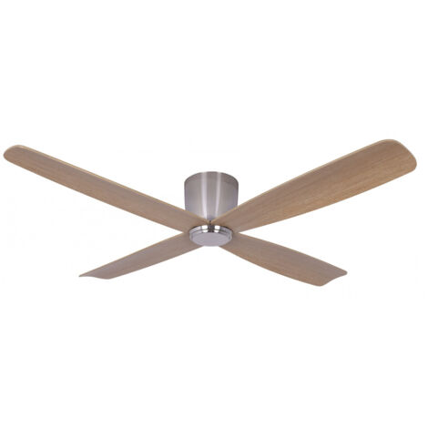 Ventilateur de plafond DC Fraser Chrome 132 cm