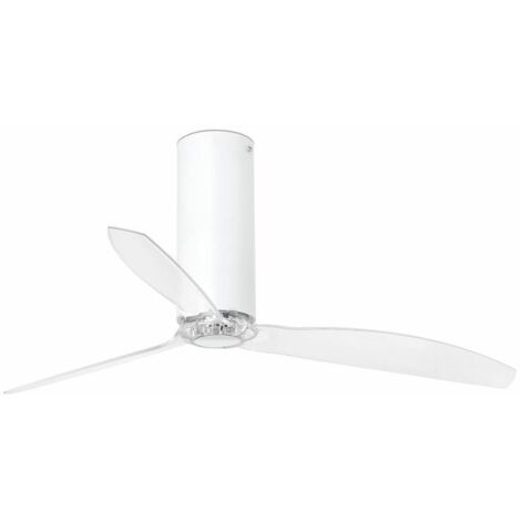 Ventilateur de plafond DC Tube Blanc brillant