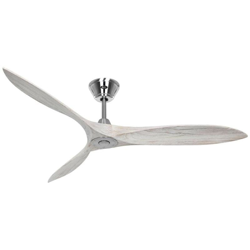 Casafan - Ventilateur de plafond eco airscrew 315240 152cm 152cm chrome satiné / blanc usé