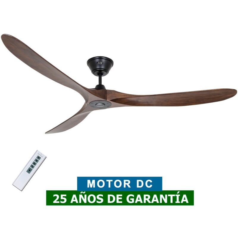 Casafan - Ventilateur de plafond Eco Genuino dc 180 Noir-Noyer