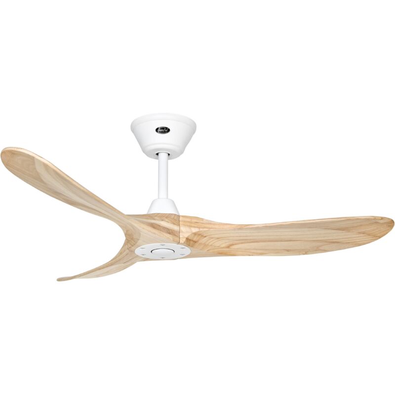 Casafan - Ventilateur de plafond Eco Genuino dc 122 Blanc & Bois