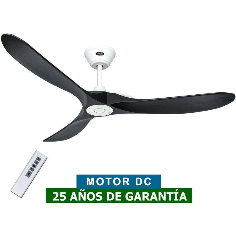 Ventilateur de plafond CasaFan 315229 ECO GENUINO 152cm noir mat/blanc