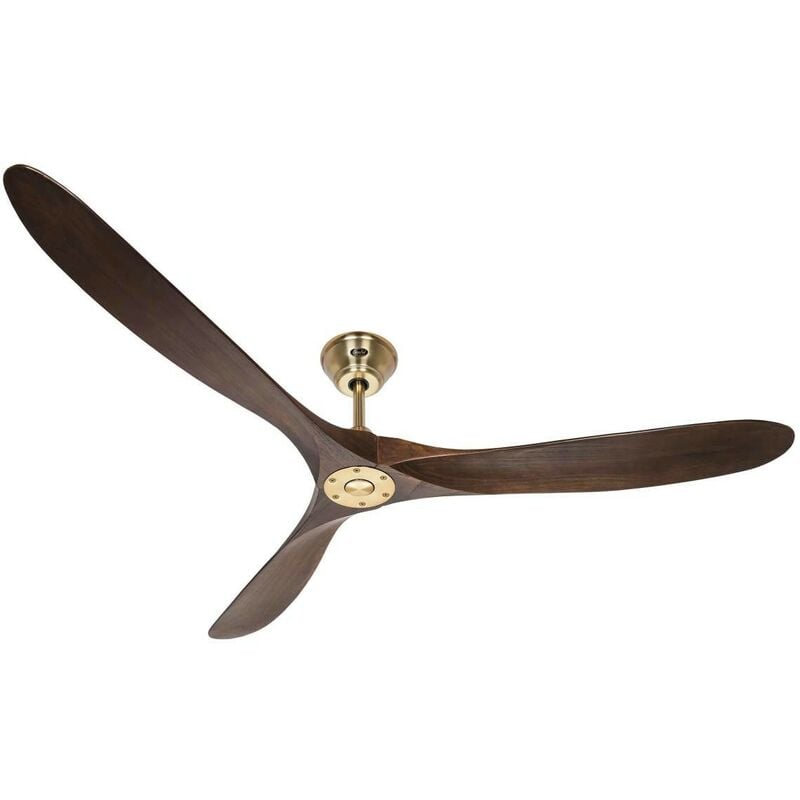 Casafan - Ventilateur de plafond eco genuine 318021 180cm laiton poli / bois naturel