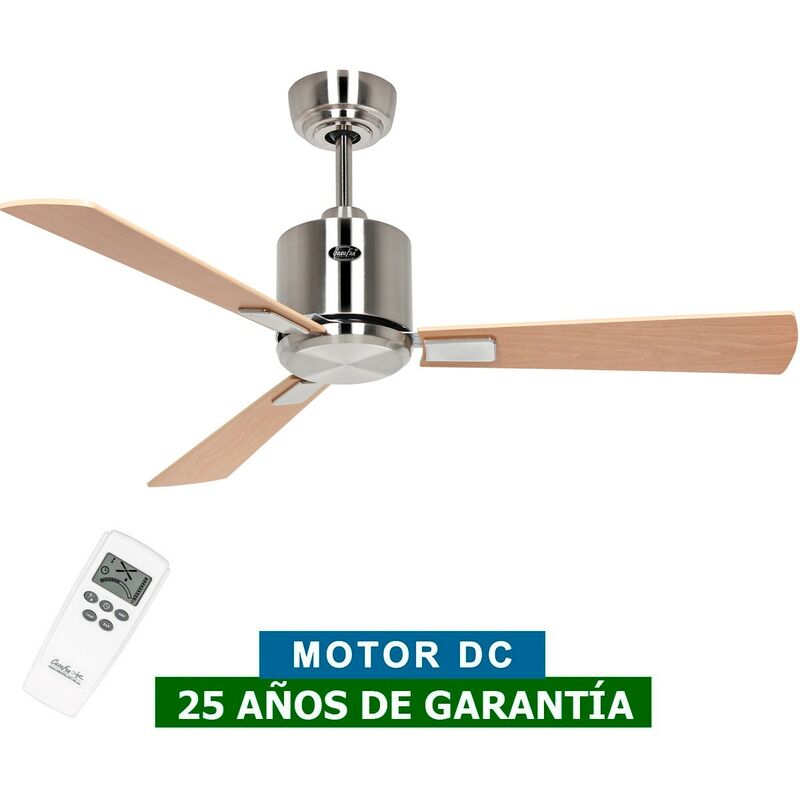 Casafan - Ventilateur de plafond 942121 eco neo iii 103cm chrome brossé / érable ou hêtre