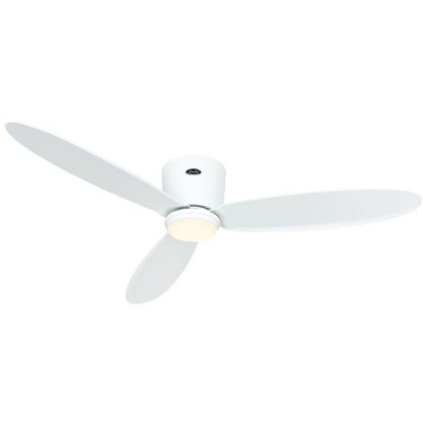 Ventilateur de plafond ECO PLANO II 132, Blanc, Wi-Fi avec éclairage