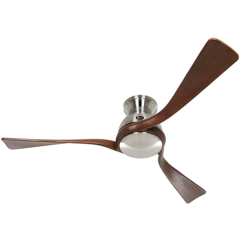 Ventilateur de plafond CasaFan 314050 Eco Regento 140cm noyer/chrome brossé