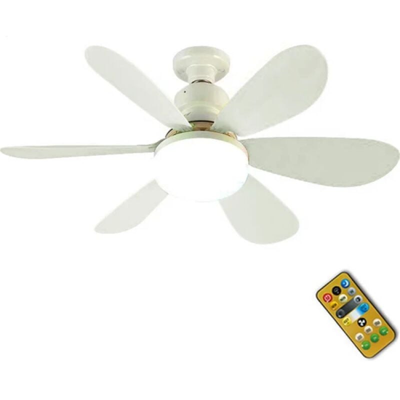 Lifcausal - Ventilateur de plafond Fairy Light Home Use Télécommande