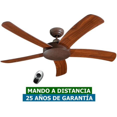 Ventilateur de plafond Falcetto Marron avec télécommande