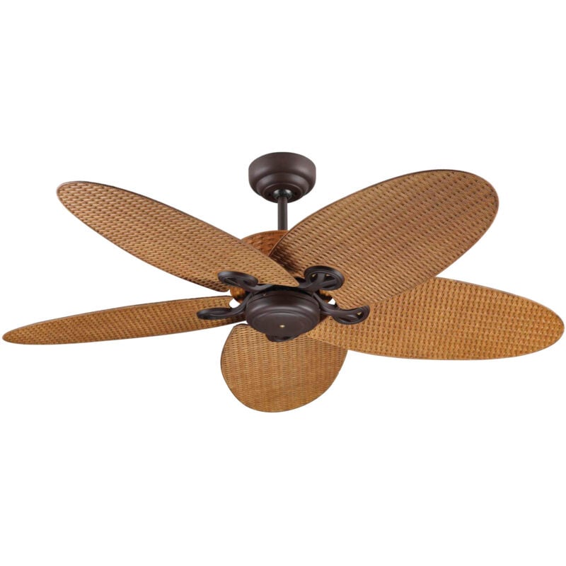 Lucci Air - Ventilateur de plafond Fijan ll Marron 132 cm