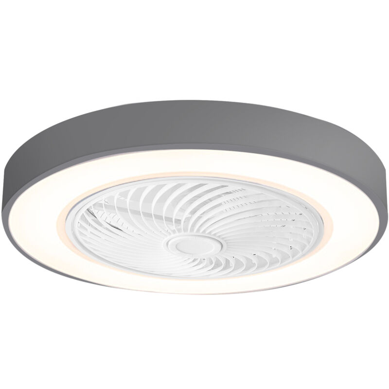 Zoternen - Ventilateur de plafond led avec télécommande, 3 couleurs de lumière changeante, 3 vitesses, pour la chambre à coucher, le salon et la