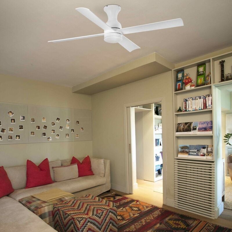 Faro Barcelona - fraser led Ventilateur de plafond blanc 33756