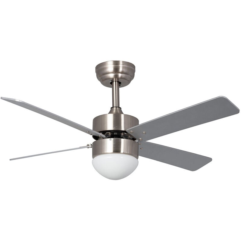 Techbrey - Ventilateur de Plafond Silencieux Cygnus Niquel 107cm Moteur dc WiFi Argent