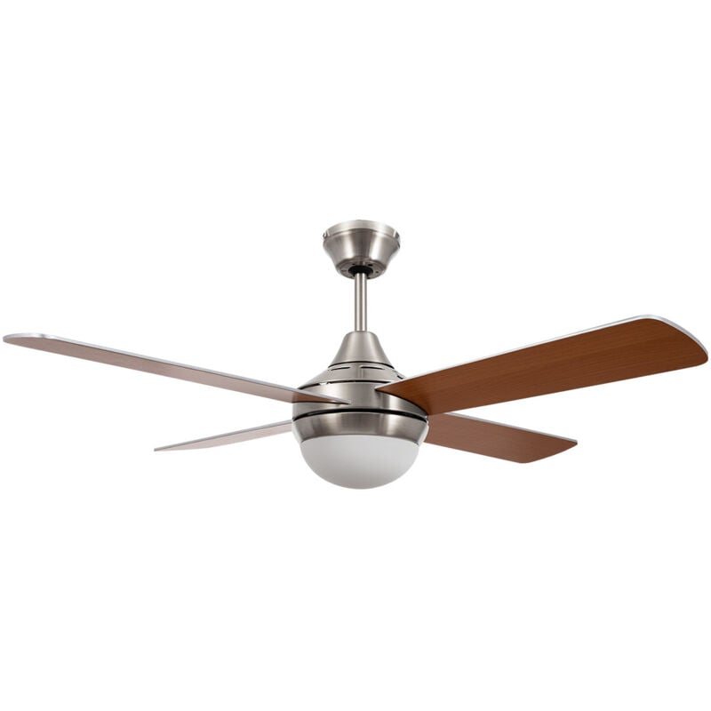 Ledkia - Ventilateur de Plafond Navy Niquel 110cm WiFi Nickel