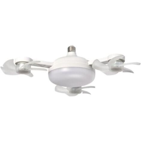 Ventilateur de plafond LED télécommandé avec variateur d'intensité et fonction de gradation continue(trois têtes)