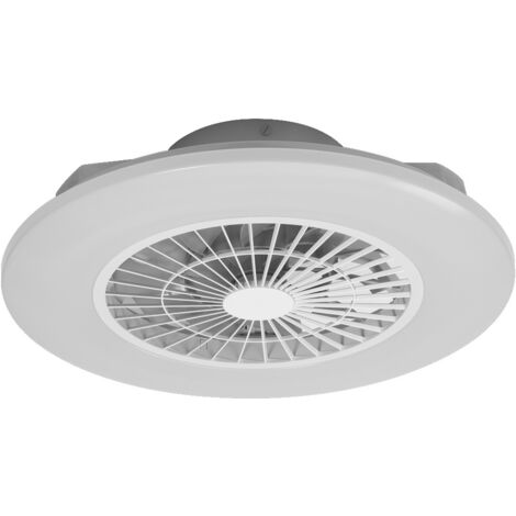 Ventilateur de plafond LED télécommande ventilateur intelligent ventilateur dimmable lampe été hiver, contrôle d'application, CCT, purification de l'air UVC, 36W 3000Lm, D 58 cm