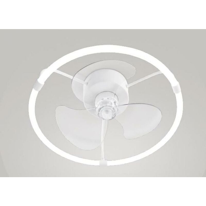 Ventilateur de plafond à leds perenz lem 30w 3 pales blanc - 7176bct