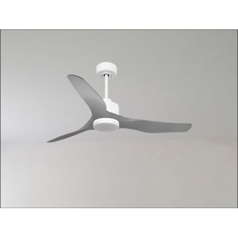 Ventilateur de plafond Lumière blanc bois clair idéal de 25 à 40 m  KLDC4SlimP5SWl1wiSlim