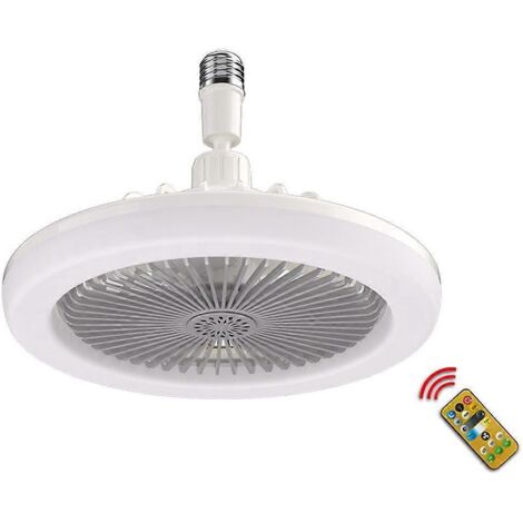 Ventilateur de plafond moderne avec éclairage LED et télécommande 30W