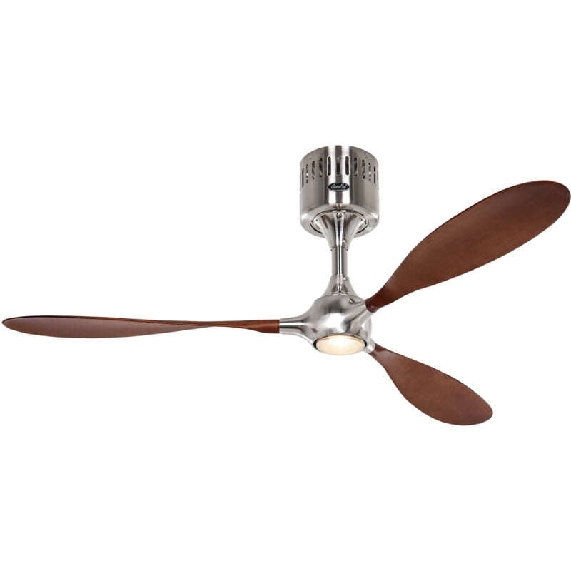 Certeo - Ventilateur de plafond Helico Paddel Noyer avec lumière