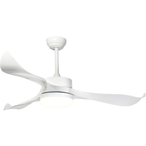 SULION Ventilateur de plafond Moteur DC 132cm LED 22W CCT Blanc