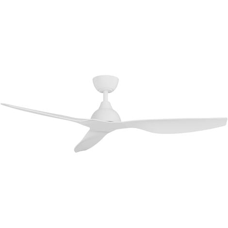 Ventilateur de plafond moteur DC pour extérieur 132cm Blanc IP44