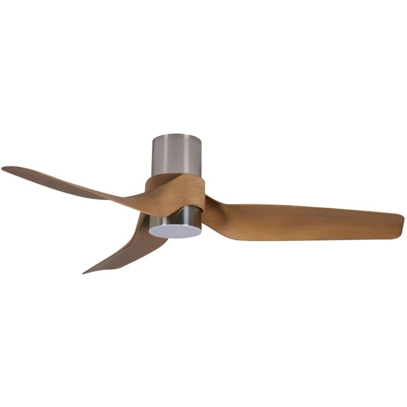 Lucci Air - Ventilateur de plafond dc Nautica Nickel avec led
