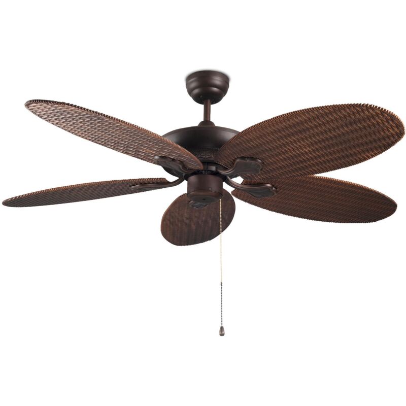 Efectoled - Ventilateur de plafond extérieur Phuket Marron