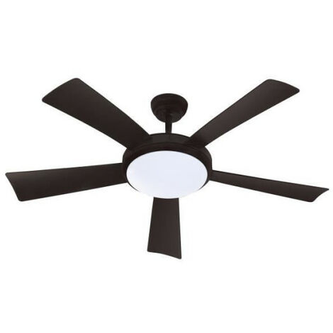 Ventilateur de Plafond - Plafonnier WALLIS Noir - Ø132cm 38W + éclairage LED